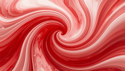 La danza del rojo y blanco creando un torbellino de colores vibrantes y suaves en un fondo abstracto que evoca emociones