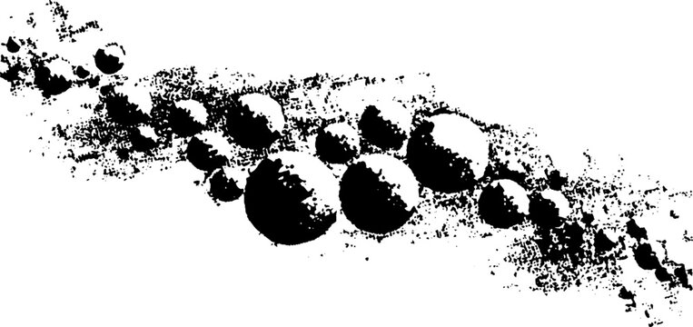 Minimalist dot com black and white high contrast design for modern art concepts
