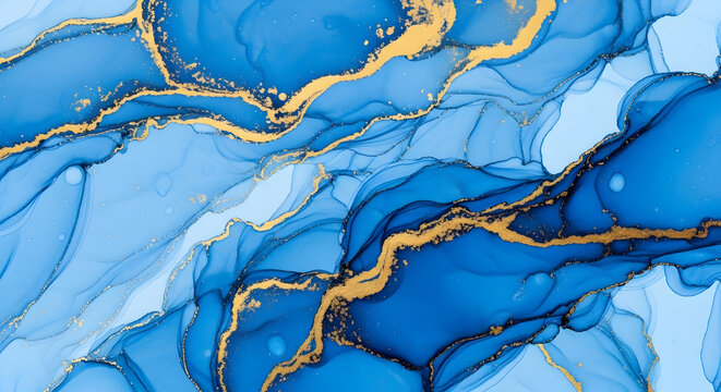 abstract blue-and-orange cellular pattern reminiscent of resin pours or agate cross-sections, great for contemporary art prints, textile designs, and bold digital backgrounds

