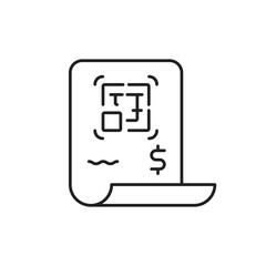Barcode Icon, E-Commerce Receipt Branding Tool.