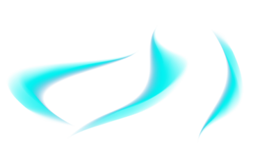 Abstract glowing cyan light streaks on a dark background