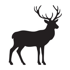 Deer shape silhouette