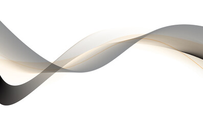 Abstract flowing light wave with sparkling particles on black background