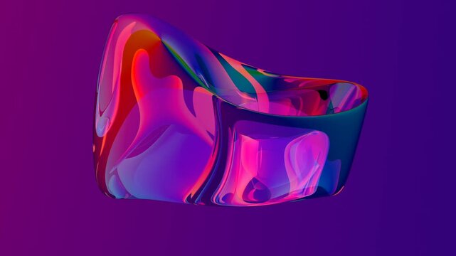 colorful abstract form (seamless loop)