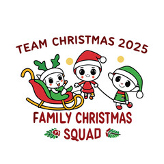 Fototapeta premium Modern Christmas T-Shirt Design Template