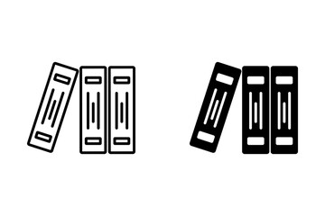 Book icon set. open book icon vector. Literary book icon collection. Standing book icon on white background