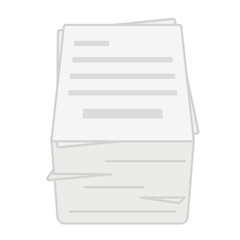 山積みの書類のイラスト