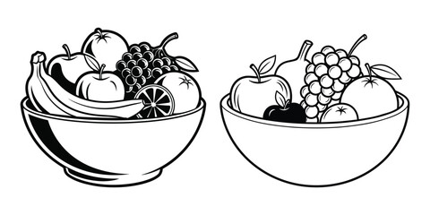 Colorful bowl filled with vibrant fruits and berries
