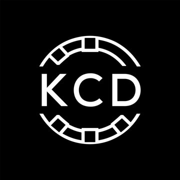 Clean Line Art Monogram Emblem for Brands, KCD Later Logo, Unique Letter  Logo with Circular Motif, 
