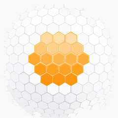 Hintergrund Honigwabe