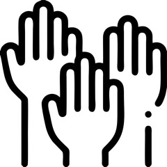 Raised Hands Icon