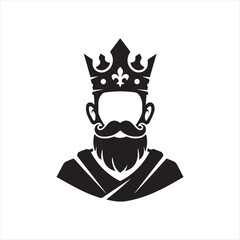 Royal crown king icon design template