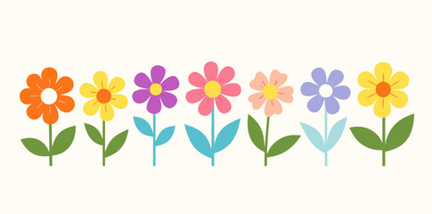 Colorful flowers in bloom showcasing a vibrant garden design during springtime fun