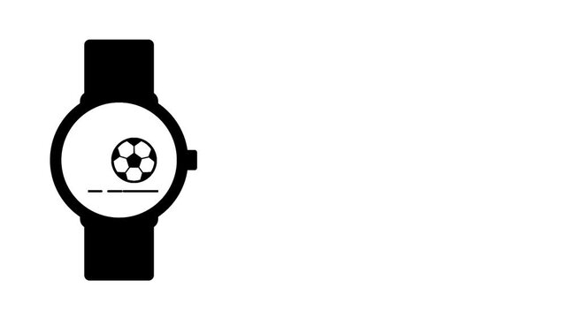 A smartwatch displaying a soccer ball symbolizes sports monitoring, teamwork, and passion through digital performance and athletic analysis tools - Powered by Adobe