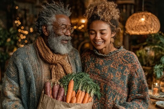 Couple with Carrots - Powered by Adobe