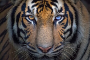 Fototapeta premium Tiger with Heterochromia