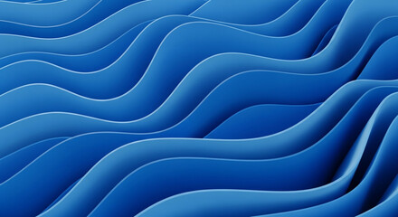 Abstract blue wave background with dynamic and fluid shapes creating a sense of movement