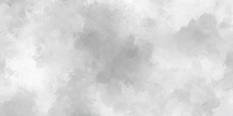 White grunge cloudy paper background, light and airy, with fluffy cloud gently dispersed across a pale sky. gray aquarelle paint realistic fog or mist smoky textured canvas design. gray wall texture.