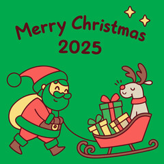 christmas greeting card, festive card,, Merry Christmas Typography Design, Vector illustrations, Cultural & Religions, Vector art Design, Christmas-2025