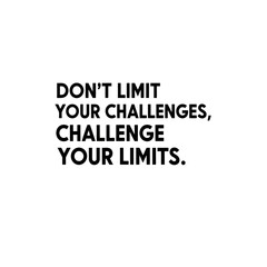 Obraz premium Vector art of dont limit your challenges, challenge your limits