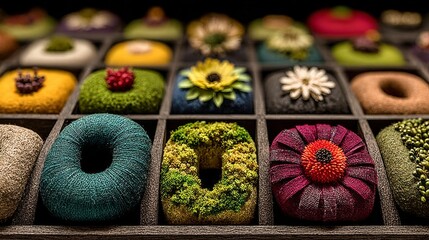 Artistic Donut Display