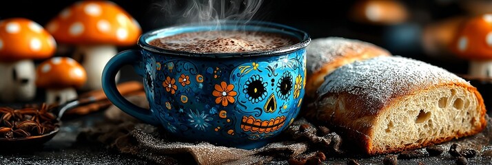 Day of the Dead Coffee and Bread