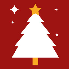 Elegant White Christmas Tree