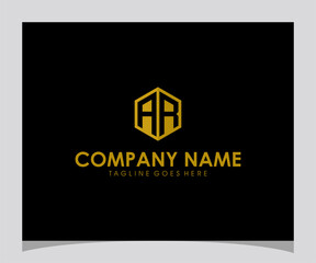 Hexagon AR Initial Logo Design Modern Corporate Identity for Business and Technology Ventures
