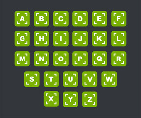 Alphabet Icon Set A Comprehensive Collection of Letter Icons for Digital Design and Communication