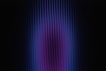 Abstract vertical stripes of purple and blue light on black background Glass effect, Glass gradient
