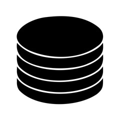Illustration of a database stack, representing data storage and information management