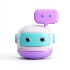 Chatbot Assistant 3D Icon