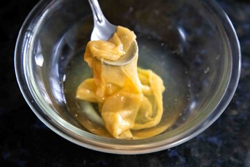 The mother of apple cider vinegar is a cloudy, gelatinous substance composed of bacteria and yeast that forms during the fermentation process.