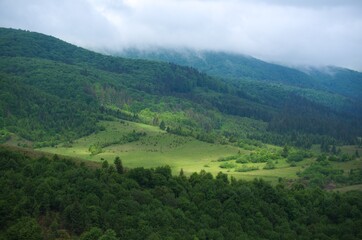 Beautiful Carpathian mountains in Ukraine