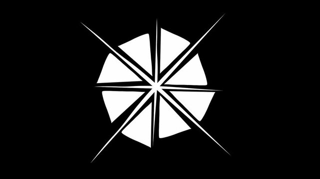 windmill on black background