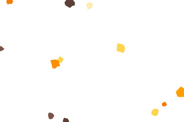 Abstract Scatter of Earthy Tones on White Background Modern Design Concept