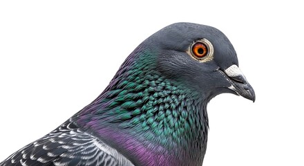 Fototapeta premium Rock Pigeon Closeup Profile.
