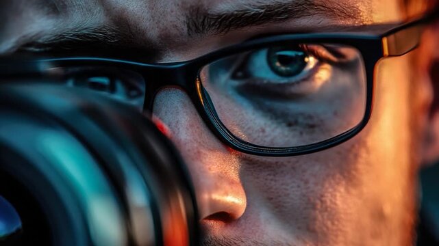 Person holding camera