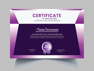 multicolor certificate design template