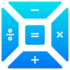 math blue icon