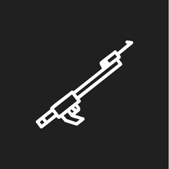 Speargun icon logo flat vector design