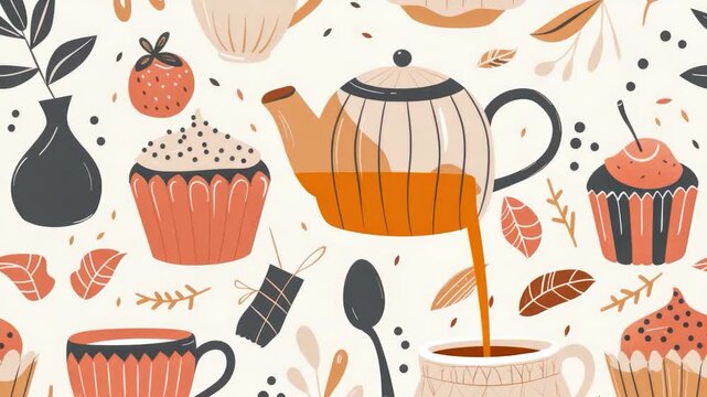 Teapot and Utensils Set