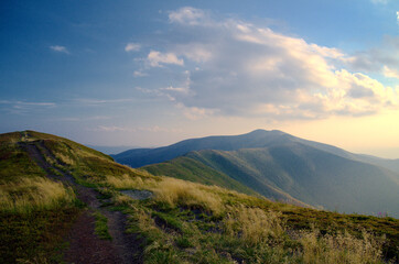 Fototapeta premium Beautiful Carpathian mountains in Ukraine