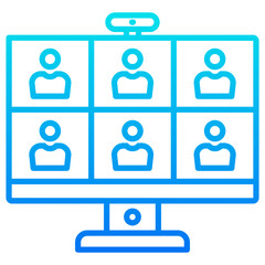 webinar blue icon