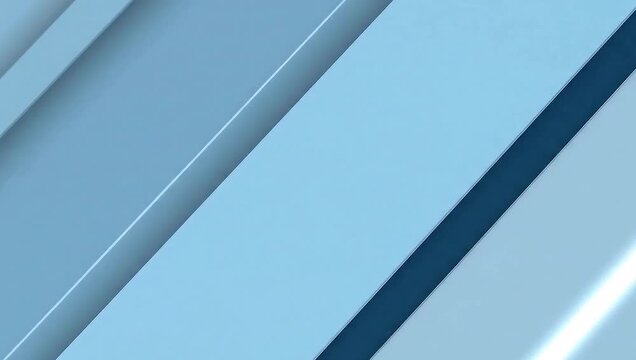 Abstract animation of blue and white geometric planes in slow motion. Seamless corporate loop.
