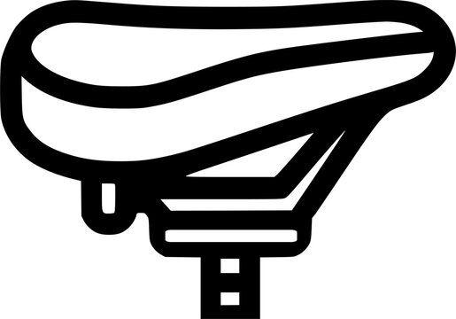 Bicycle Seat Icon sign, symbol, vector, art