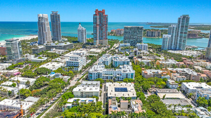 Miami Beach, South Pointe, aerial view