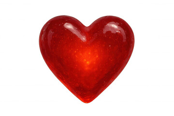 Shiny red heart candy capturing the essence of sweet love, romance, and special occasions like valentine's day