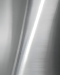 Arc brushed alloy backdrop, metallic texture, silver surface, smooth curve, reflective light, modern minimal design create sleek calm mood, abstract metal background for product mockup