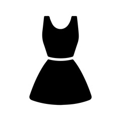 Simple Black Dress Icon